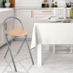 Silla Plegable Para Bar Y Desayunador Beige - Z