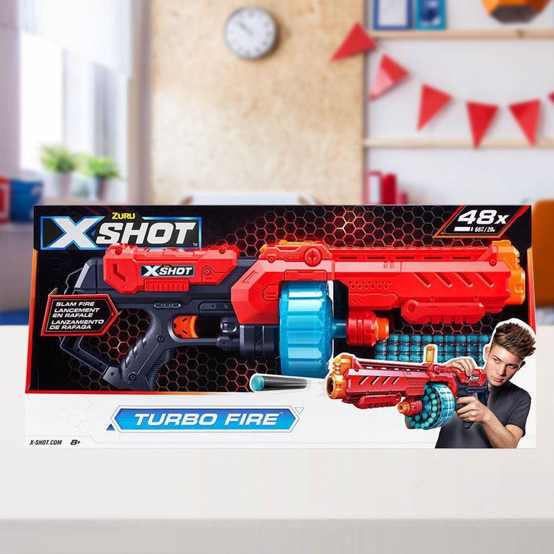 Lanzador De Dardos X-Shot Turbo Fire Colores Surtidos - Zuru