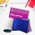 Block Cartulina Brillantina Oficio 12 Hojas