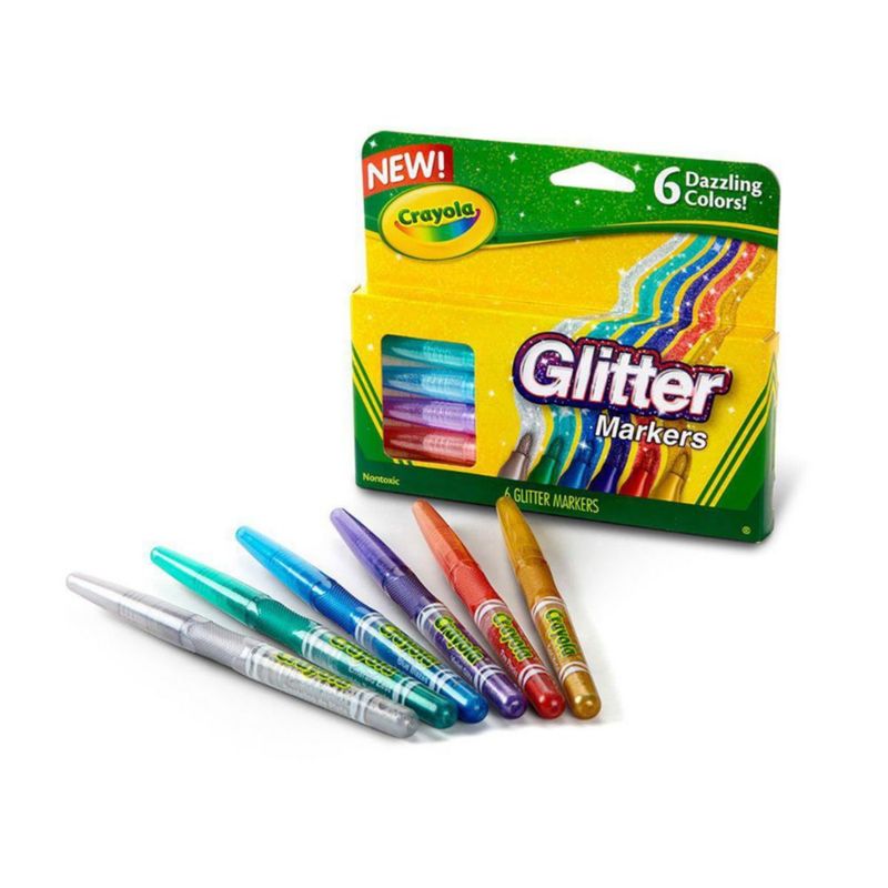 Marker maker de Crayola + 8 Plumones Glitter Alternative