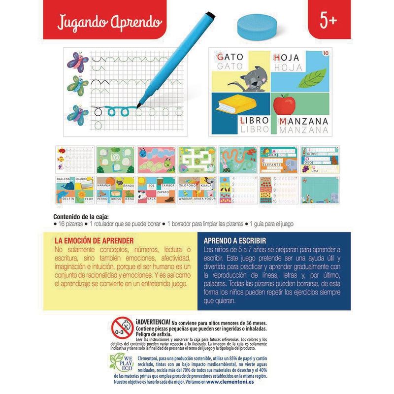 Juego Educativo Aprendo A Escribir - Clementoni