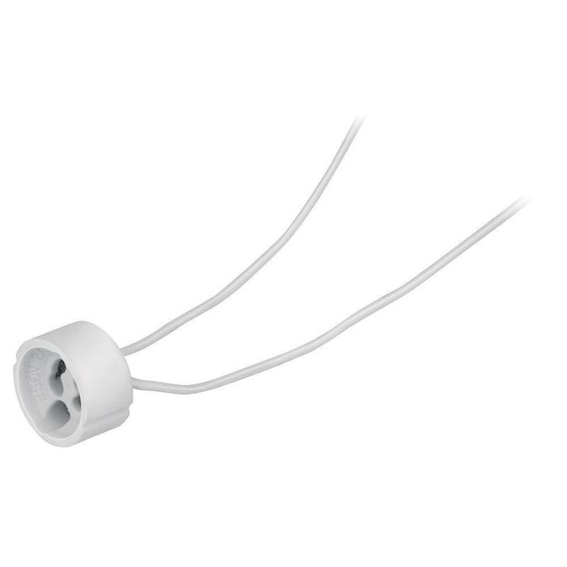 Portalámpara De Porcelana Para Base Gu10 - Volteck