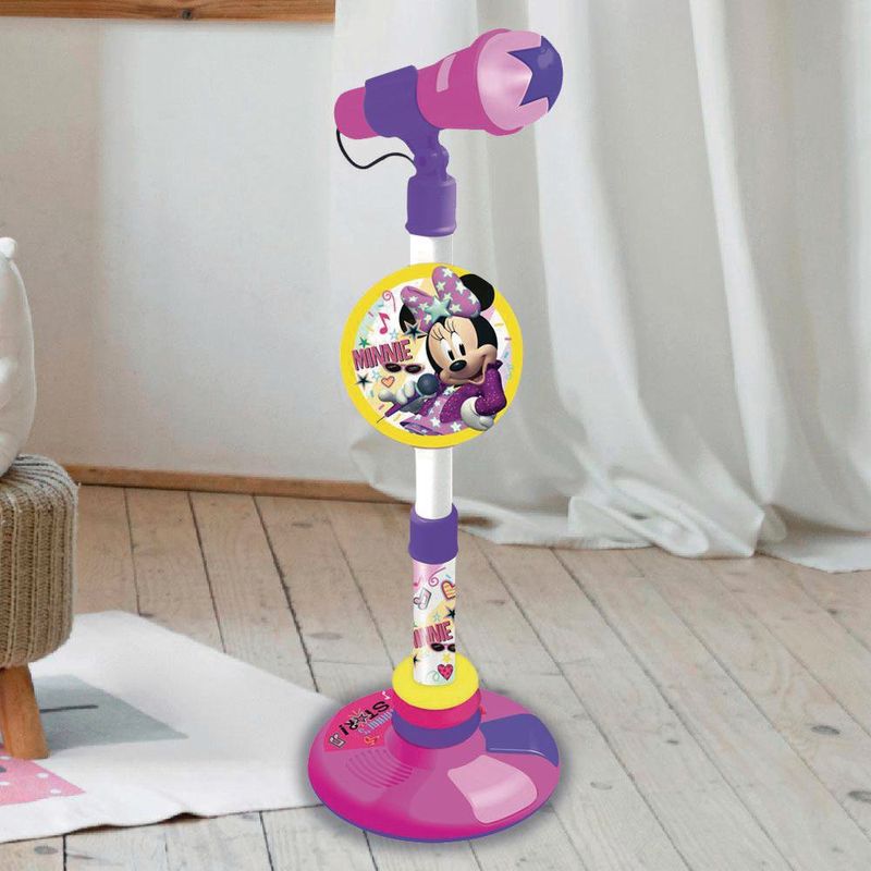 Micrófono De Pie Con Efectos De Sonido Diseño Minnie - Reig