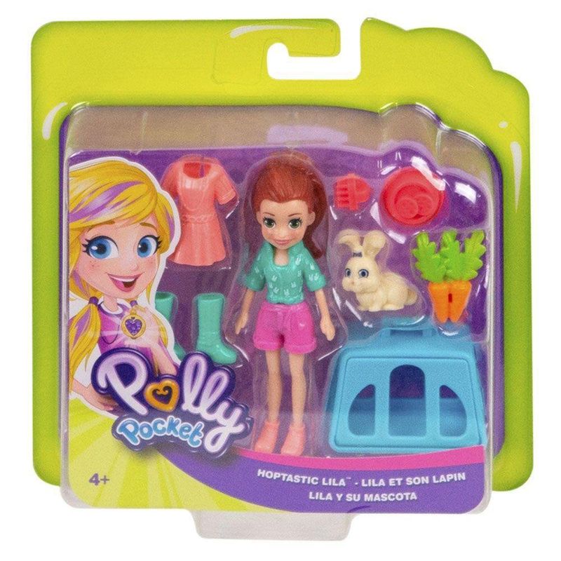 Polly Pocket Lila Y Su Mascota - Mattel