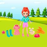 Polly Pocket Lila Y Su Mascota - Mattel