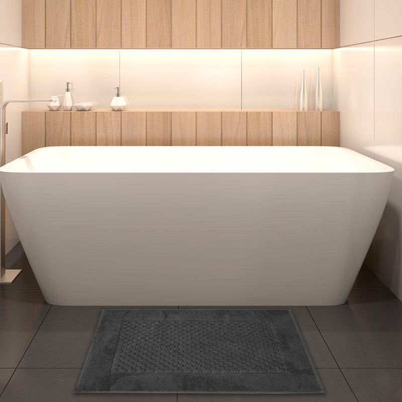 Alfombra De Baño Gris Oscuro 50x80 Cm - Livim Natural Home