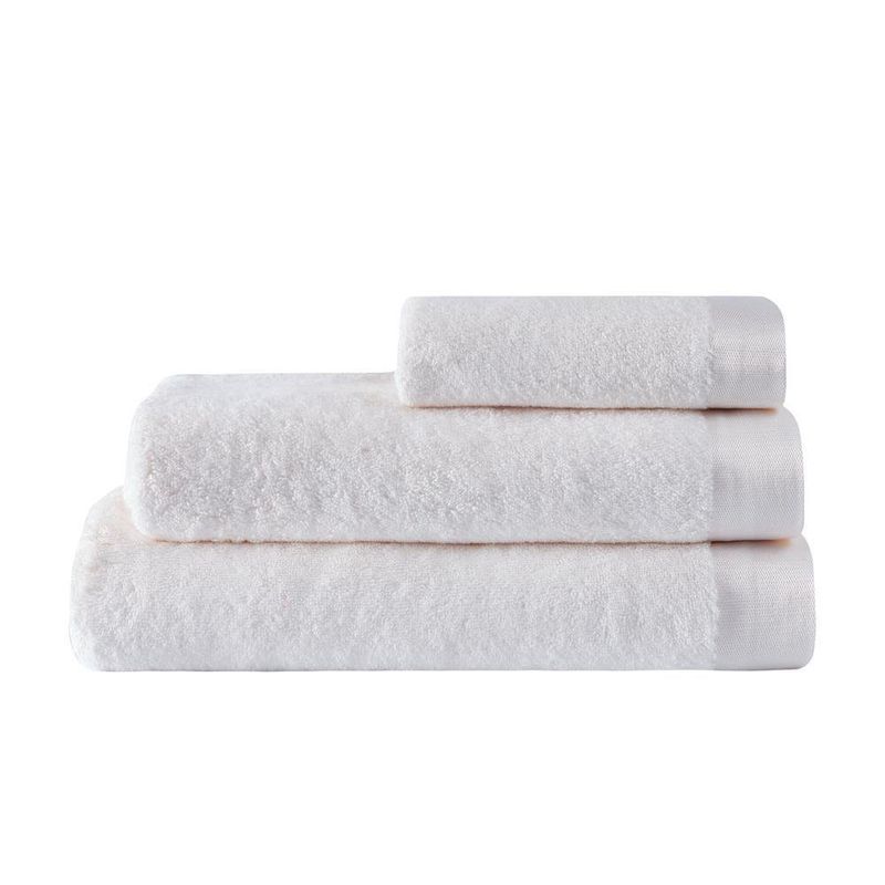 Toalla De Algodón Blanco Perla - Livim Natural Home Varios Tamaños
