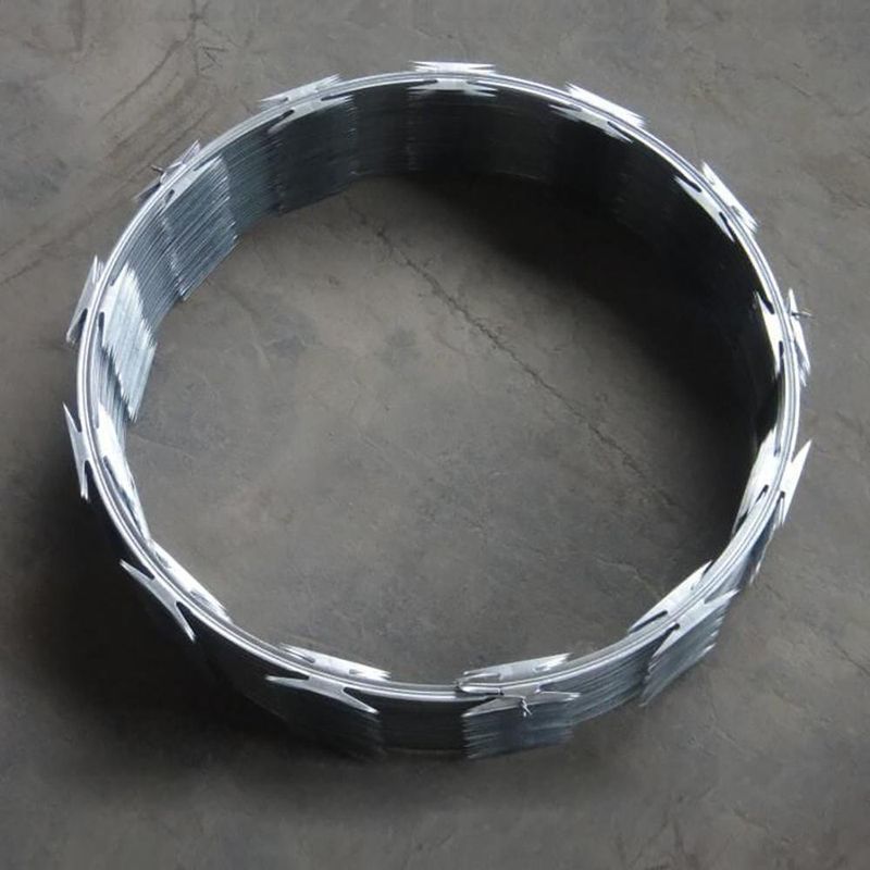 Rollo De Alambre De Seguridad Razor Ribon De Acero Inoxidable De 12.84 M
