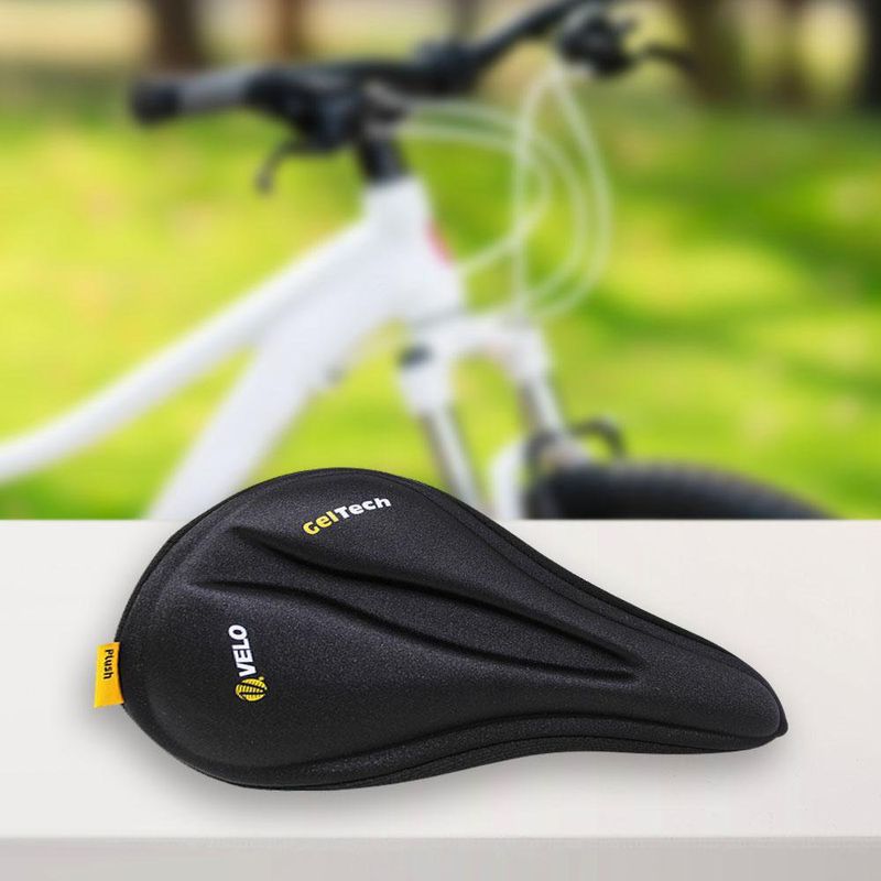 VELO Gel Tech - Funda para asiento de bicicleta, color negro