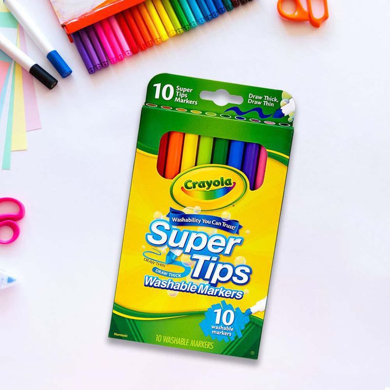 Crayola Marcadores Lavables Super Tips 100 Colores