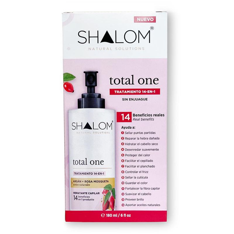 Tratamiento Total One Argan + Rosa 280 Ml - Shalom
