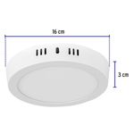 Lámpara Tipo Plafón LED Redonda Luz Cálida 12 W - Volteck