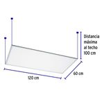 Panel LED Colgante Rectangular Luz Neutra 65 W - Volteck