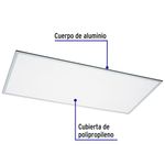 Panel LED Colgante Rectangular Luz Neutra 65 W - Volteck
