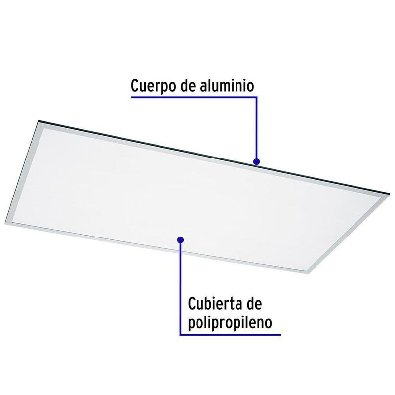 Panel LED Colgante Rectangular Luz Neutra 65 W - Volteck