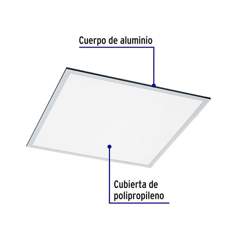 Panel LED Colgante Cuadrado Luz Neutra 45 W - Volteck
