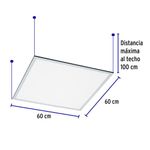 Panel LED Colgante Cuadrado Luz Neutra 45 W - Volteck