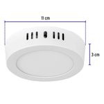 Lámpara Tipo Plafón LED Redonda Luz Cálida 6 W - Volteck