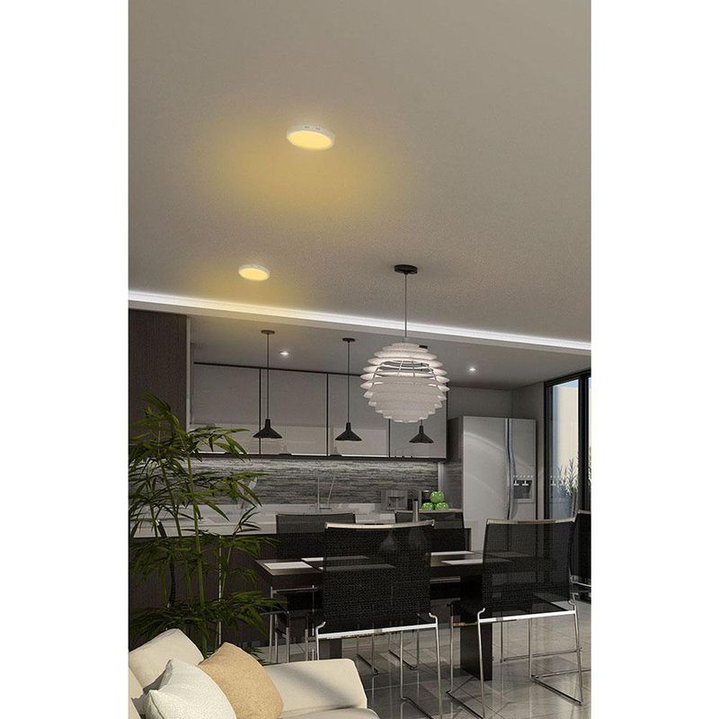 Lámpara Tipo Plafón LED Redonda Luz Cálida 6 W - Volteck