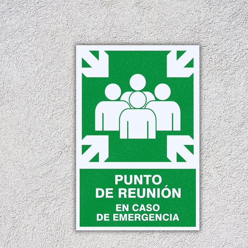 Rótulo Punto Re Reunión 30x45 Cm - Sigo