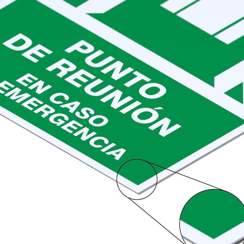 Rótulo Punto Re Reunión 30x45 Cm - Sigo