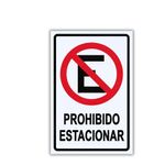 Rótulo No Estacionar 20x30 Cm - Sigo