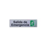 Rótulo Salida Emergencia 19x5 Cm - Sigo