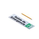 Rótulo Salida Emergencia 19x5 Cm - Sigo