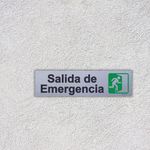 Rótulo Salida Emergencia 19x5 Cm - Sigo