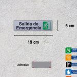Rótulo Salida Emergencia 19x5 Cm - Sigo