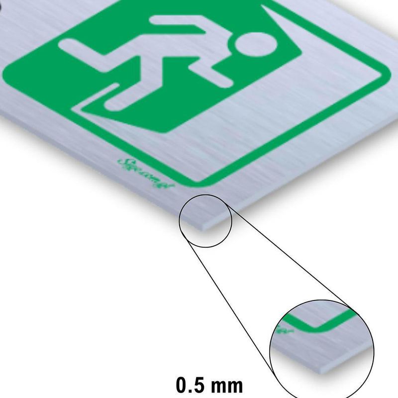 Rótulo Salida Emergencia 19x5 Cm - Sigo