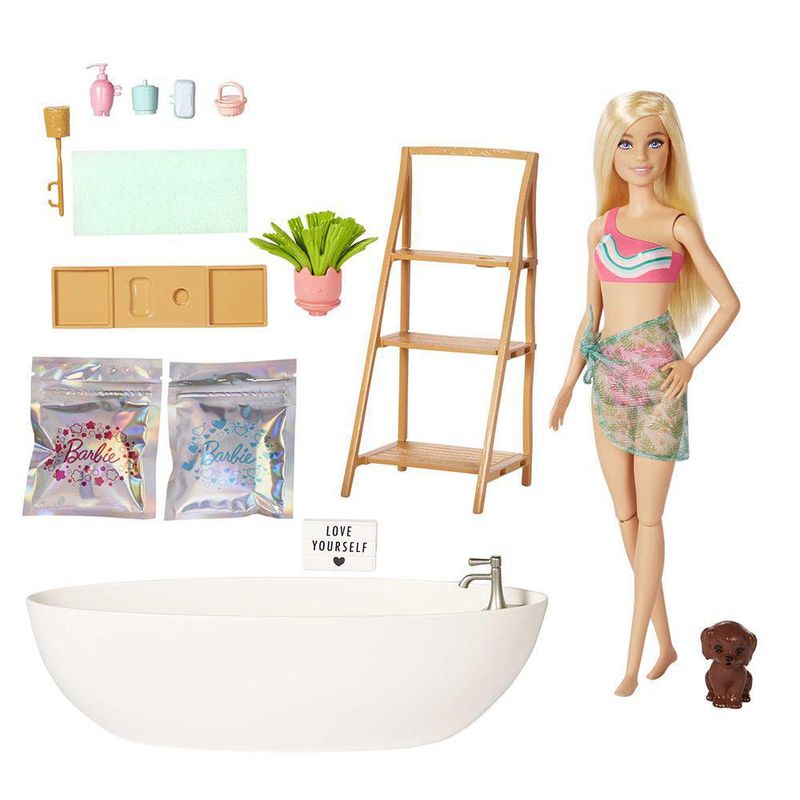 Barbie Bienestar Muñeca Rubia Con Banera - Barbie
