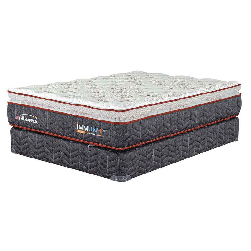 Set De Cama Colchón + Base The Immunity Energy - Therapedic Varios Tamaños