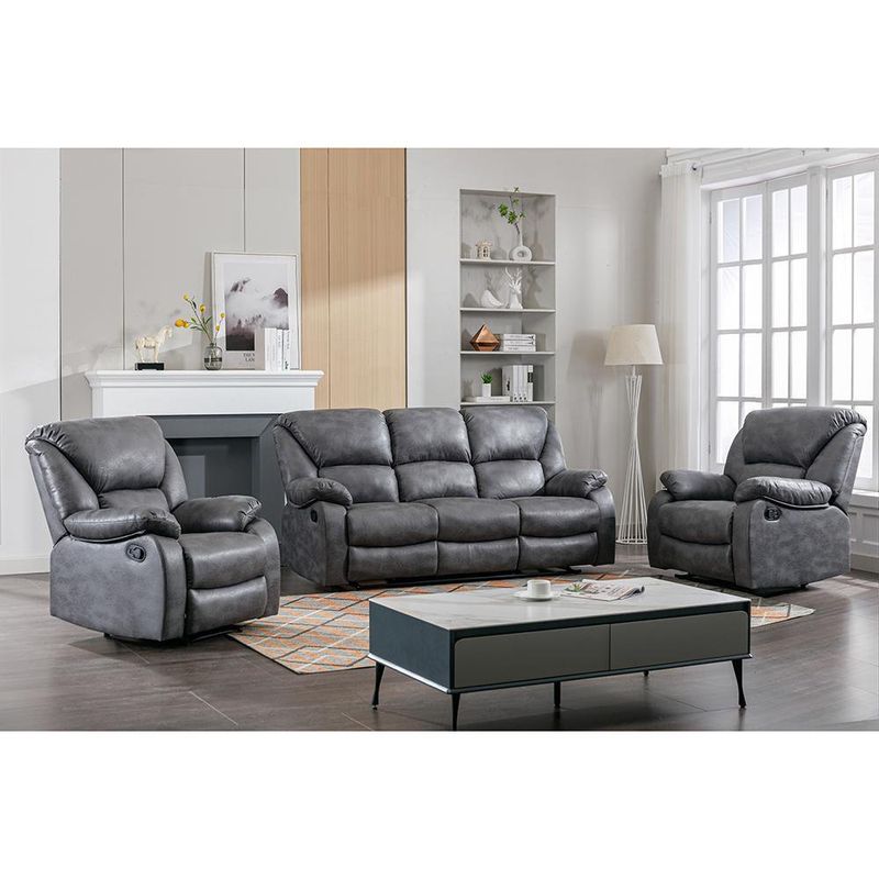 Salas, Sillon Reclinable Lupo Gris