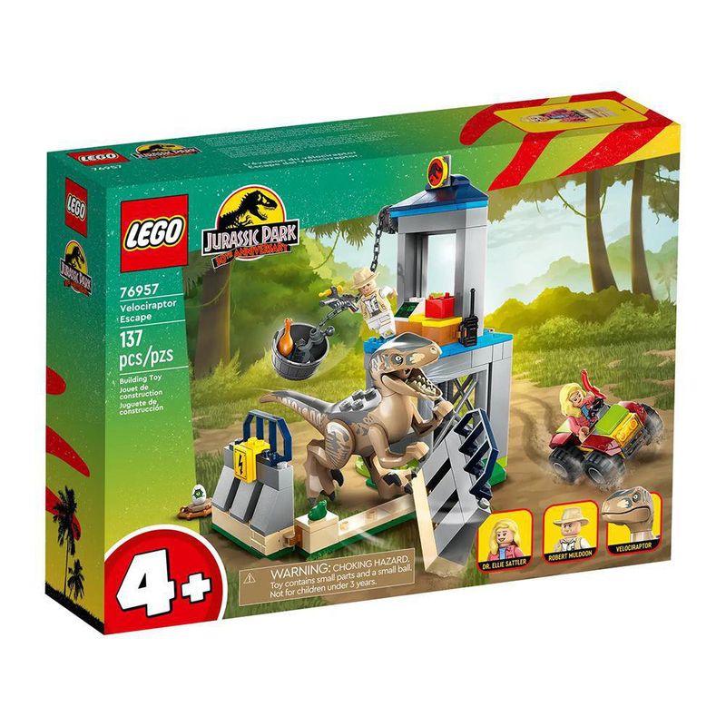 Huida Del Velociraptor 137 Pzas - Lego