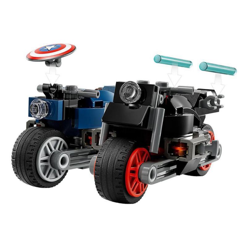 Motos De Viuda Negra Y Capitán América 130 Pzas - Lego