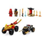 Batalla En Coche Y Moto De Kai Y Ras Ninjago 103 Pzas - Lego