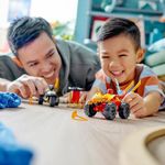 Batalla En Coche Y Moto De Kai Y Ras Ninjago 103 Pzas - Lego