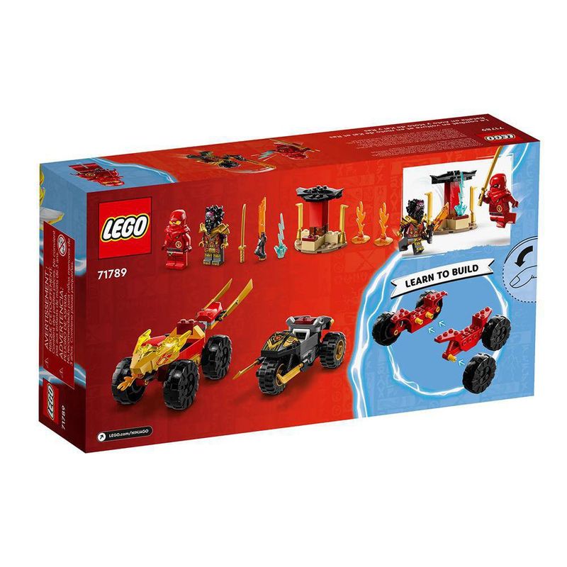 Batalla En Coche Y Moto De Kai Y Ras Ninjago 103 Pzas - Lego