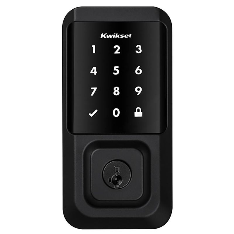 Cerrojo Electrónico Código Y Llave Negro Halo - Kwikset