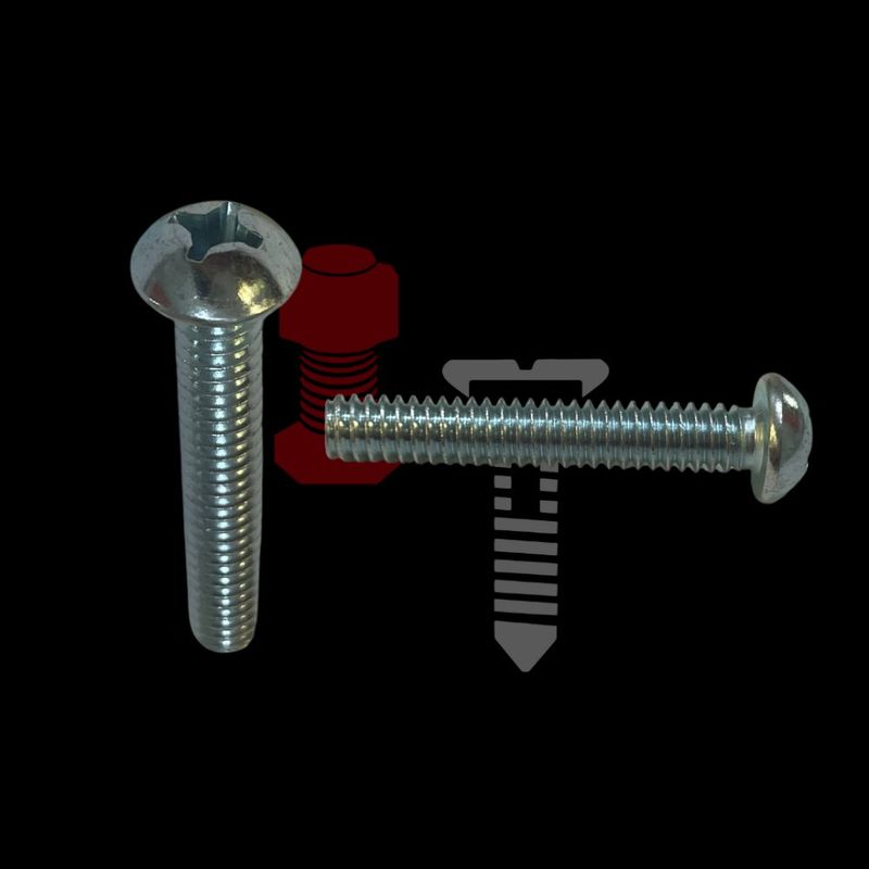 Tornillo Tipo Estufa Cabeza Redonda A Granel De 1/4 Plg - Intertornillos Varios Tamaños
