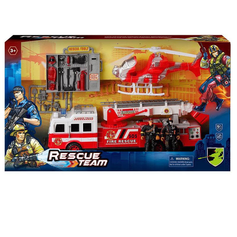 Set De Rescate Camión De Bomberos - Koala Kids