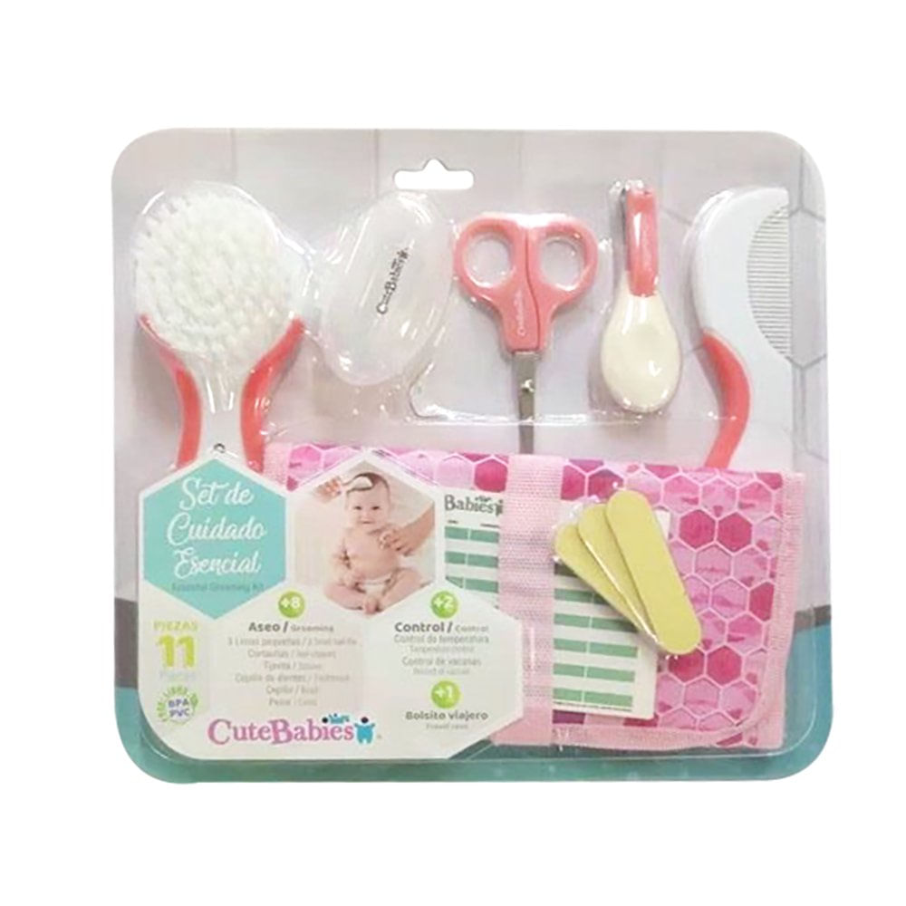 Set Cuidados bebe 8 piezas Celeste mas estuche Cobaby