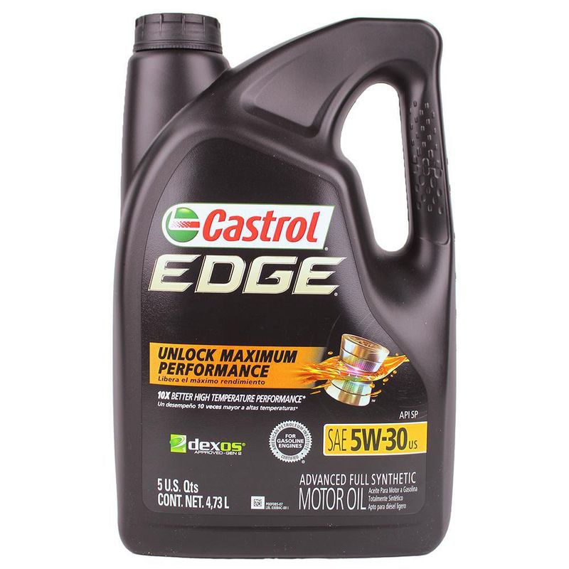 Aceite de Motor Castrol Multigrado 5W-30 5 Cuartos