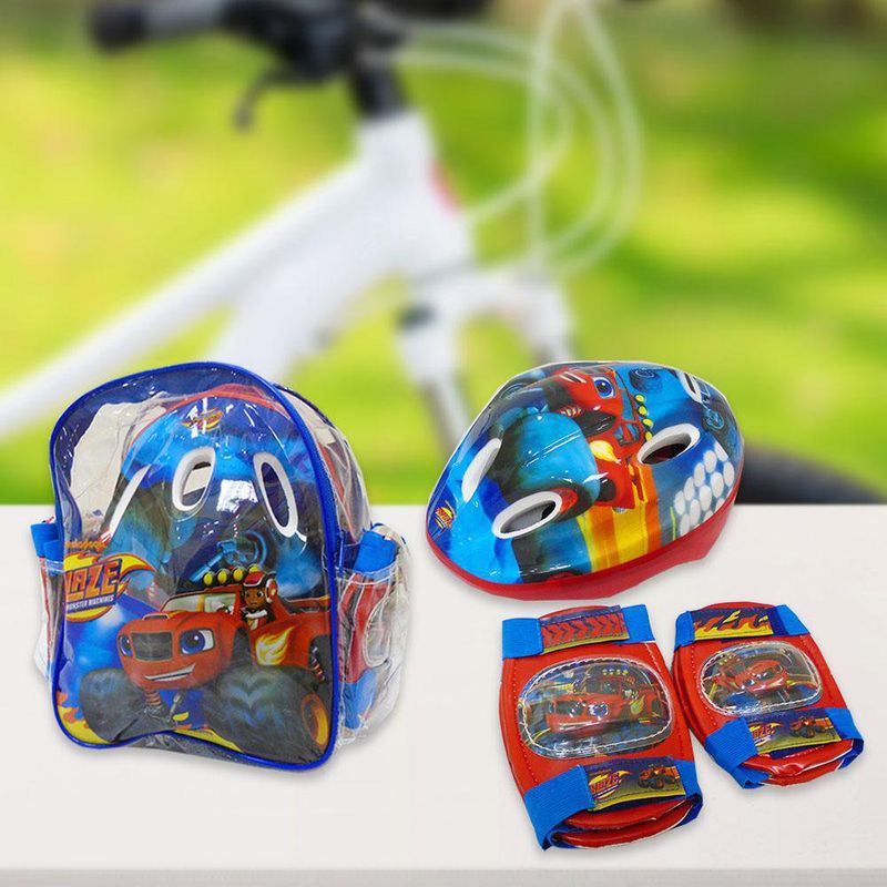 Kit De Protecci n Casco Rodilleras Y Coderas Blaze Disney Cemaco