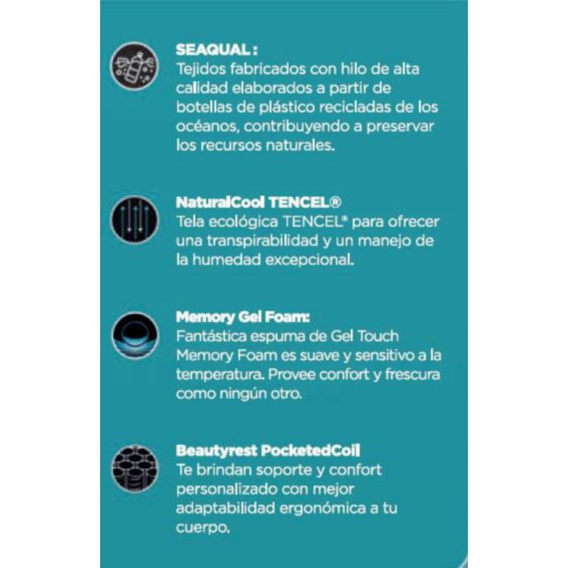 Colchón Beautyrest H Eurotop Firm - Simmons Varios Tamaños