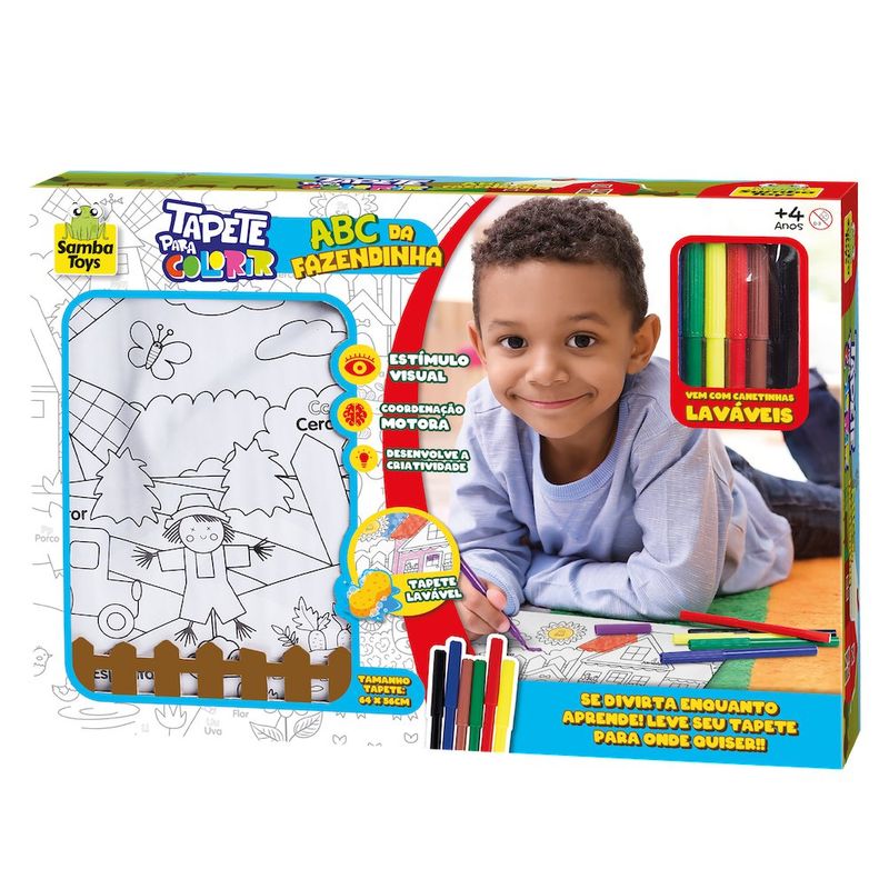 Tapete Para Pintar Granja - Samba