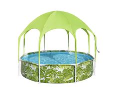 Piscina Splash Verde con Techo 2.44x0.51 M