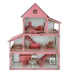 Casa-de-Madera-Rosa-para-Muñecas