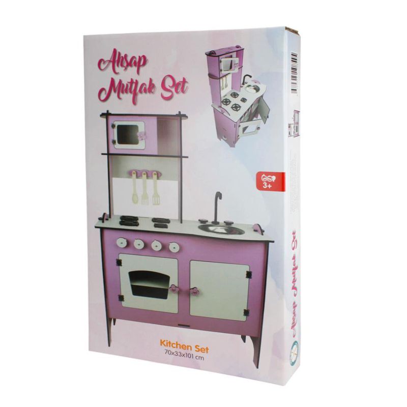 Cocina De Madera Rosa - Koala Kids